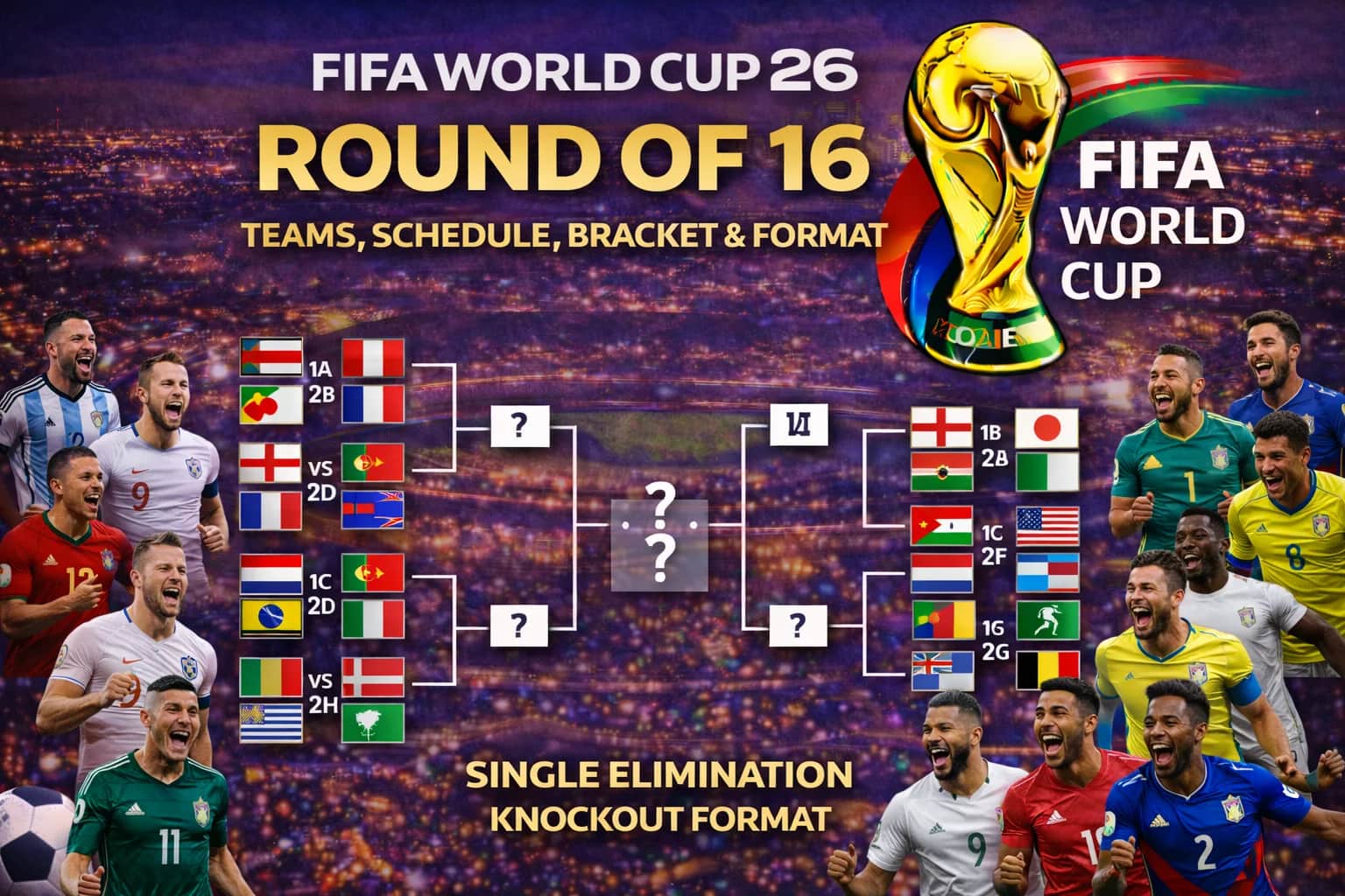 World Cup 2026 Round of 16 Opens with Canada vs Morocco and France vs Paraguay Showdowns