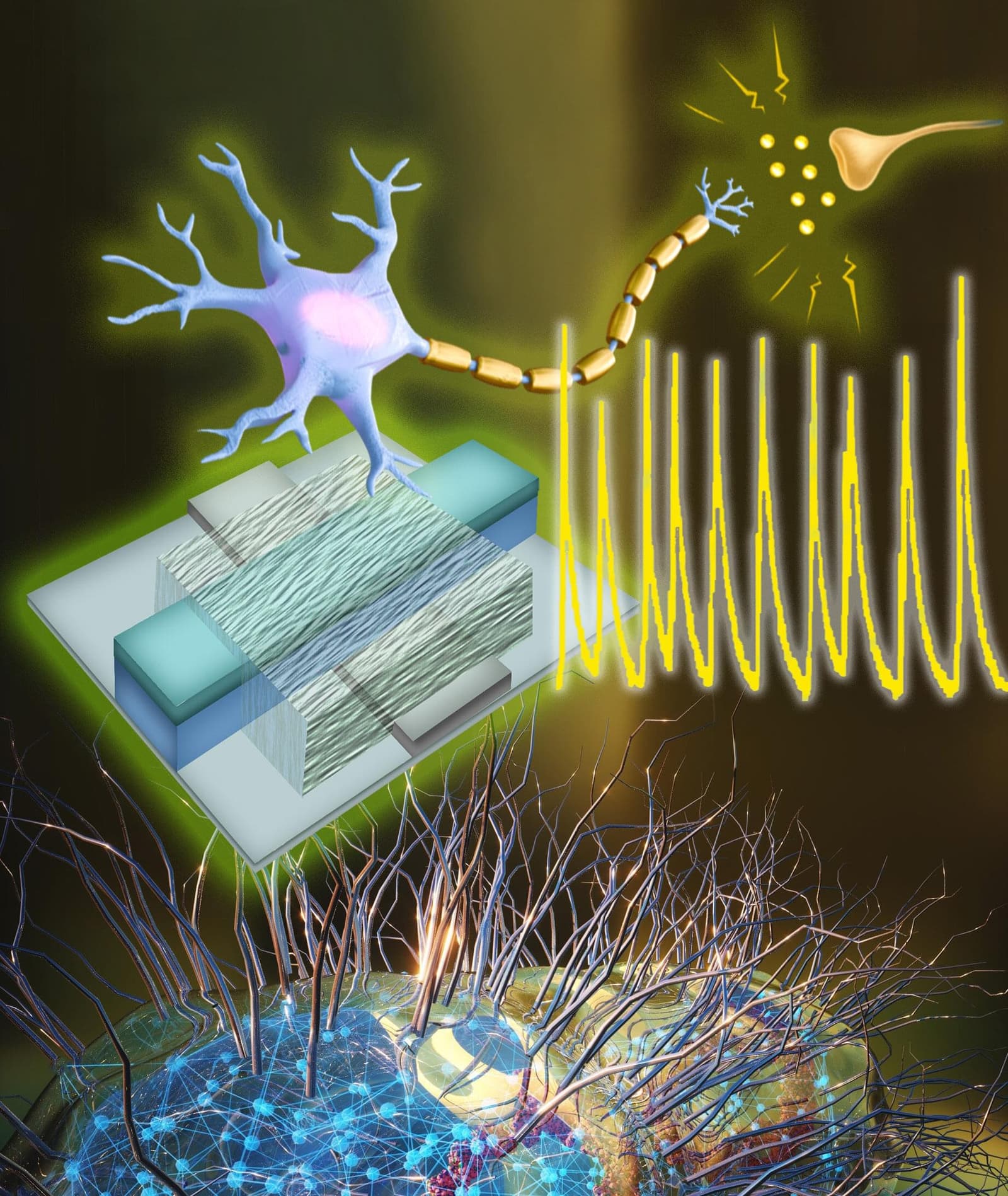 Scientists Create Artificial Neurons That Successfully Communicate With Living Brain Cells in Breakthrough Brain-Computer Interface Study