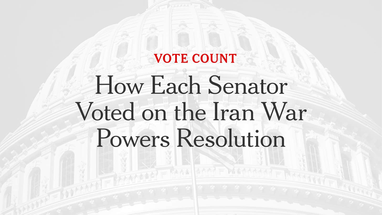 US Senate Votes to End Iran War in Historic Bipartisan Rebuke of Trump War Powers